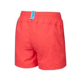 ARENA Boys' Bywayx R Beach Shorts Swim Trunks, Calypso coral-dark purple, 128