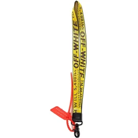 KYZN Fashion Letter Keychain Lanyard Industrial Rubber Canvas Wristlet Keychain Office Badge Lanyard Key Chain Phone Strap (Yellow Phone Lanyard,One Size)