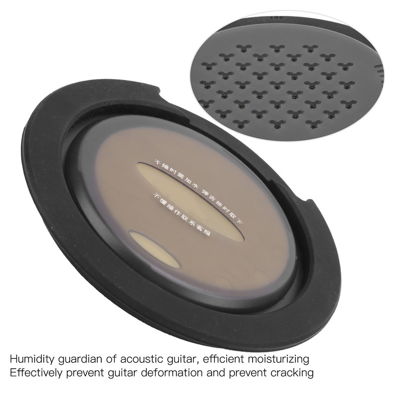 Acoustic Guitar Sound Hole Cover Humidifier with 2 Picks Humidity
