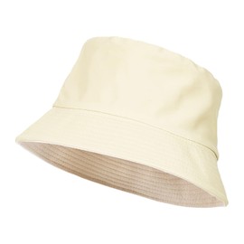 QILZO Foldable Waterproof Rain Hat, Fishing Hat, Cap for Men and Women, Cap with Inner Lining, Ideal for Hiking, Outdoor Sports, beige