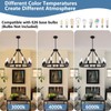 9MMML 10 Lights Wagon Wheel Chandelier, Black Round Globe Wrought