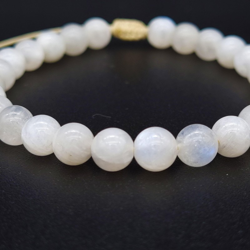 Pulsera de Piedra Luna 100% Natural | Balance, Equilibrio Emocional