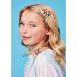 iscream Happiest Rainbows Set of 2 Embellished Bobby Pin Hair Slides