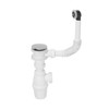 Wirquin 30723101 Sink Drain Fitting with Stainless Steel Valve and