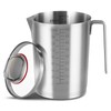 Consfly 160 OZ Stainless Steel Measuring Cup with Lid and