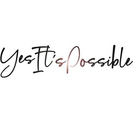 Vinyl Decals Yes It is Possible Office Teamwork Quotes Letters Stickers Decor Peel and Stick Removable Inspirational Sayings Art Positive Motivational Mirror Words Interior z5085