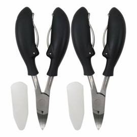 2 Pcs Toenail Clippers for Thick Ingrown Toe Nails Heavy Duty Precision Nail Scissor