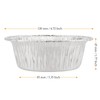 MUKCHAP 100 Pack Foil Pie Dish, 12x8.8x4.5cm Round Aluminum Foil