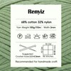 Renyiz 4-Pack 100g Chunky Cotton Crochet Yarn with 4mm Hook,