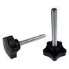 Kasteco 2 Pack Black 8mm(M8) Thread Replacement Star Hand Knob