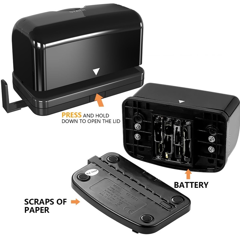Electric 2 Hole Punch,VEYETTE Black Hole Punch,Punches Up to of
