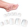 Pack of 500 Natural French Acrylic Toenails (Toenail Tips)