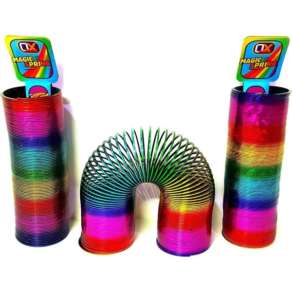YSAMAX Rainbow Magic Expandable Spring, Coil Slinky Spring, Funny Toy