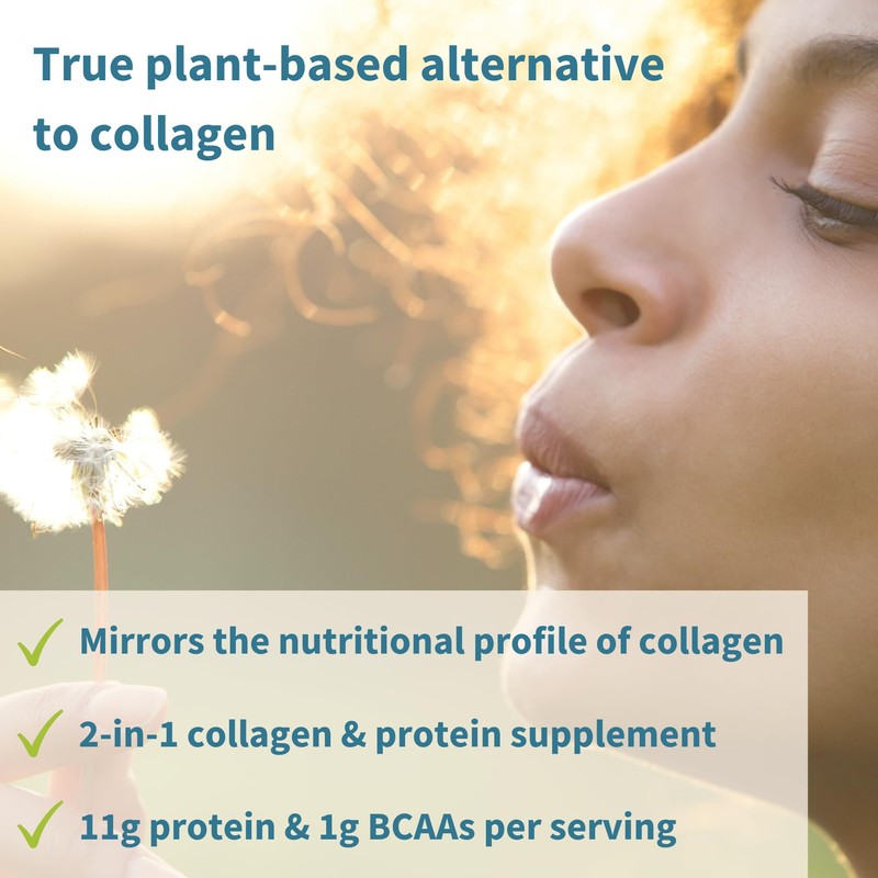 Igennus Vegan Collagen Peptide Powder, Enhanced with Glycine, Proline &
