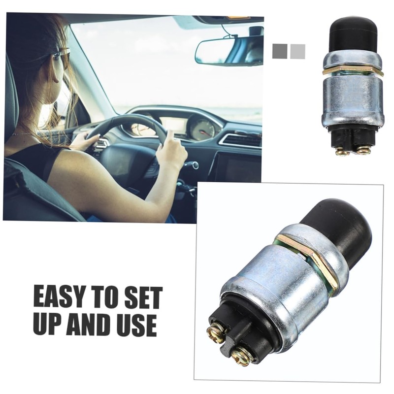 BUGUUYO Push Button Car Horn Switch Starter Button for Cars