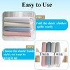 Tekalobr 4pcs Bed Sheet Organizer Bands, Closet Organization Sheet Straps,