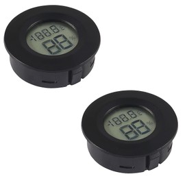 DWEII 2PCS Mini Hygrometer Thermometer Electronic Digital Humidity Meter Gauge Monitor LCD Display Indoor Temperature Sensor with Fahrenheit Celsius