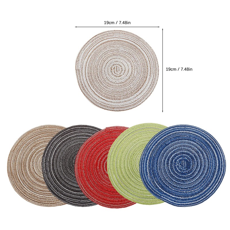 QUINTRA Placemats, Washable Woven Vinyl Placemats for Dining Table, Easy