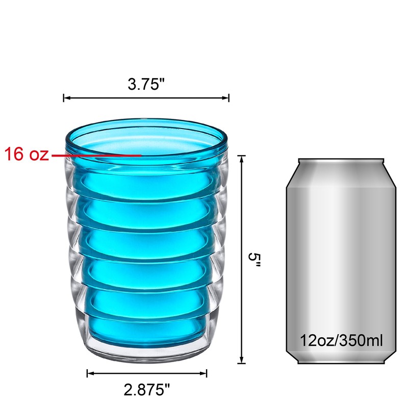 Amazing Abby - Arctic - 16-Ounce Insulated Plastic Tumblers (Set