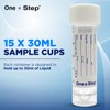 One Step 15 Urine Sample Bottles Specimen Pot Graduated Container