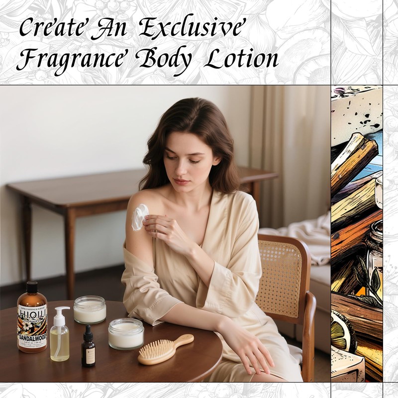 HIQILI Sandalwood Fragrance Oil for Home Diffuser, Luxury Hotel Scent,