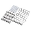 60 Pcs Cable Clamp 1/8" Wire Rope Accessory Set M3