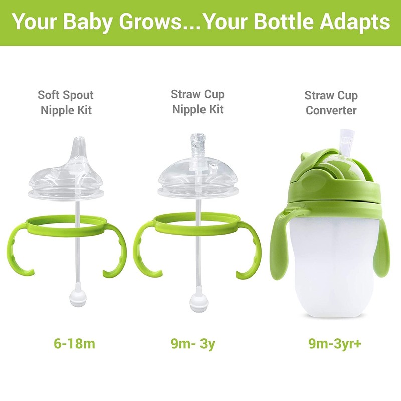 Anpei Step 1 Transitional Weighted Straw and Handles Self-Feeding Kit