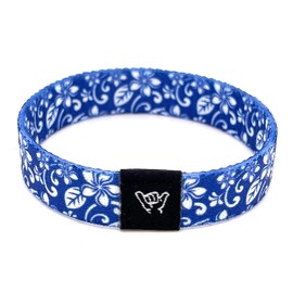 Hang Loose Bands - Coastal Surfer Beach Bracelet for Men, Women & Teens - Comfy Summer - Boho Reversible Wristband- Aloha Spirit| Medium: 7.5" length (for large wrists)