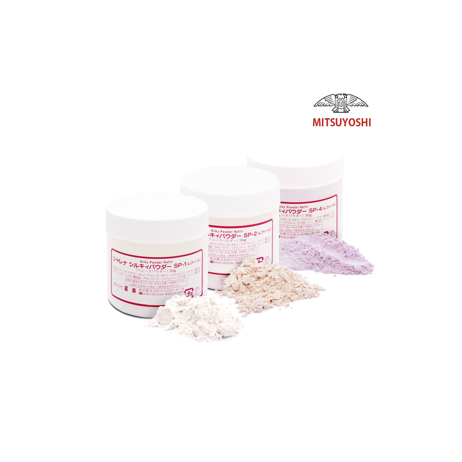 Mitsuyoshi Genuine Silky Powder Refill SP-1 / SP-2 / SP-4 Makeup Fixer ...