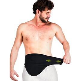 UFootIt Ostomy Bag Covers, Colostomy Bag Covers for Men and Women to Hold Ostomy Bags,Ostomy Belt for Daily Life and Sporting, Black(Large)