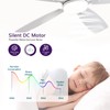 FUMLTP 52inch Flush Mount Ceiling Fans with Lights and Remote/APP