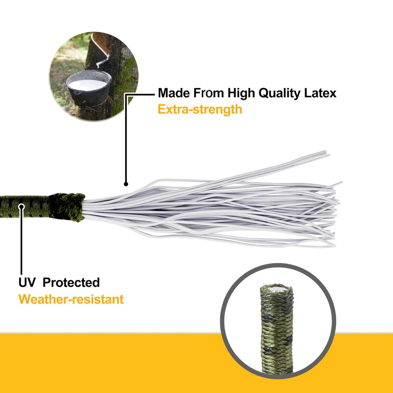 6 inch 100 Piece Heavy Duty 5mm Ball Bungee Canopy