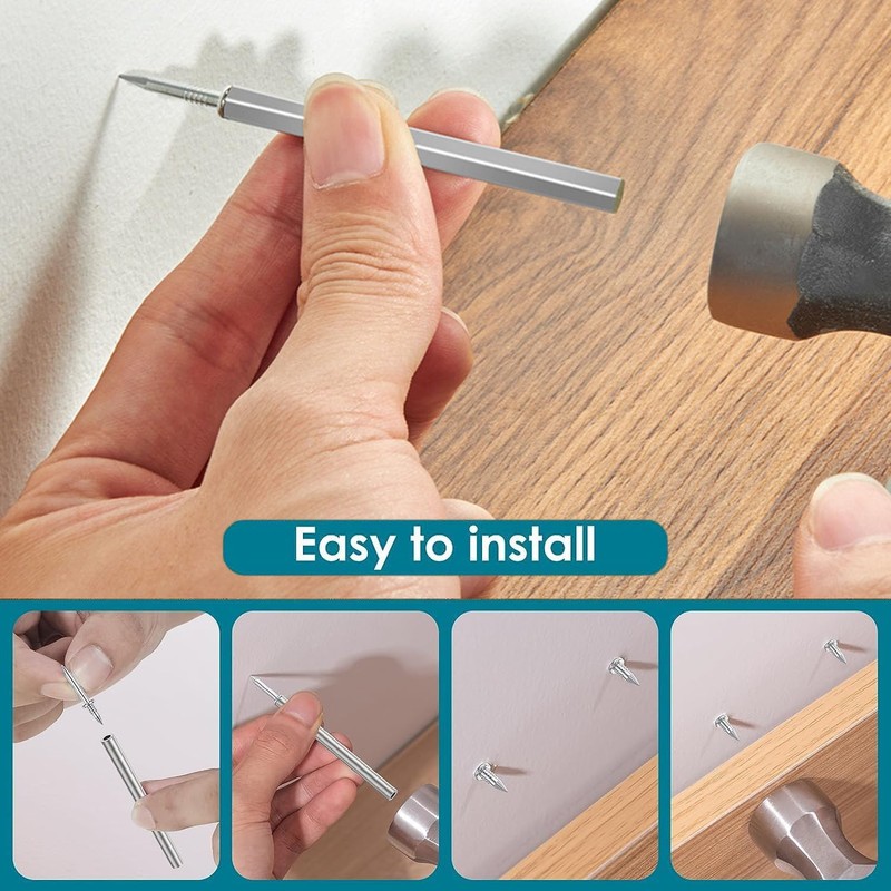Double Head Skirting Thread Seamless Nails, Skirting Board Nails Equipped