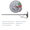 Milch- und Kaffeethermometer, Edelstahl, mit Fühler (17,5 cm)