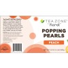 Tea Zone Peach Popping Pearls/Popping Boba(B2061, 2lbs) for Boba Tea