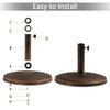 Yaheetech Outdoor Umbrella with Stand, 7.5 Ft Patio Umbrella with