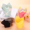 sourcing map 200 Pcs Tulip Baking Cups Cupcake Muffins Liners
