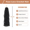 Soft Locs 24 Inch 6 Packs 108 stands Crochet Hair