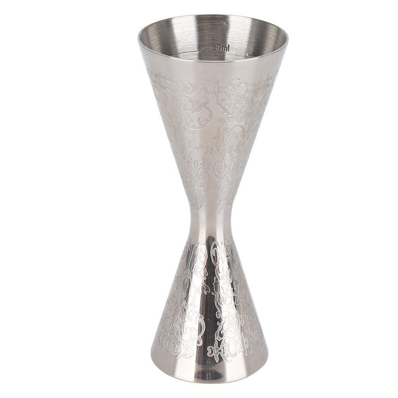 Stainless Steel Jigger Cocktail Shaker, 30ml/45ml with Scale Drink Wine