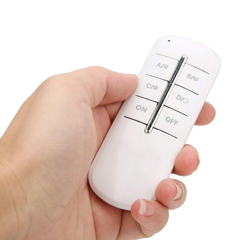 RF Remote Control Switch 1/2/3/4 Ways On/Off AC180-240V 1000W Wireless
