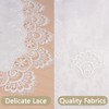 URROMA Vintage Lace Doily, 40cm*90cm White Table Cover with Lace