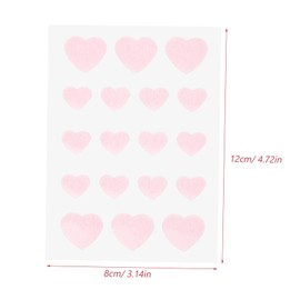 Baluue Mini Acne Patches Hydrocolloid Stickers Pink Love Face Care Mole Sticker Daily Use Portable Patch for Travel