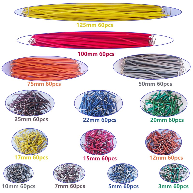 840 Pcs Breadboard Jumper Wires Kit, 14 Lengths Solderless Flexible