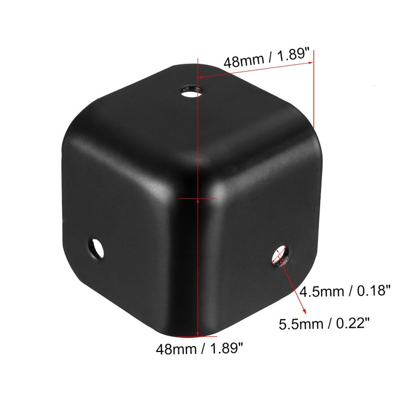 sourcing map 8pcs Box Case Corner Protection Edge Protection Metal