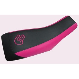 Hidden Comfort Camo HCC Racing seat Cover Compatible with Yamaha Raptor 660 Shocker Logo Black Gripper/Pink