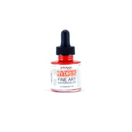 Dr. Ph. Martin's Hydrus Fine Art Watercolor (15H) Watercolor Bottle, 1.0 oz, Permanent Red, 1 Bottle