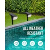AUDERWIN Solar Spot Lights Outdoor Waterproof 2 Pack IP65, 63
