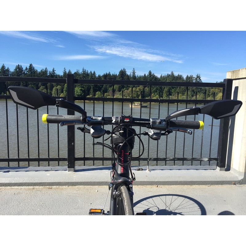 Hafny NEW Handlebar Bike Mirror, HD,Blast-resistant, E-bike Mirror, Glass Lens,