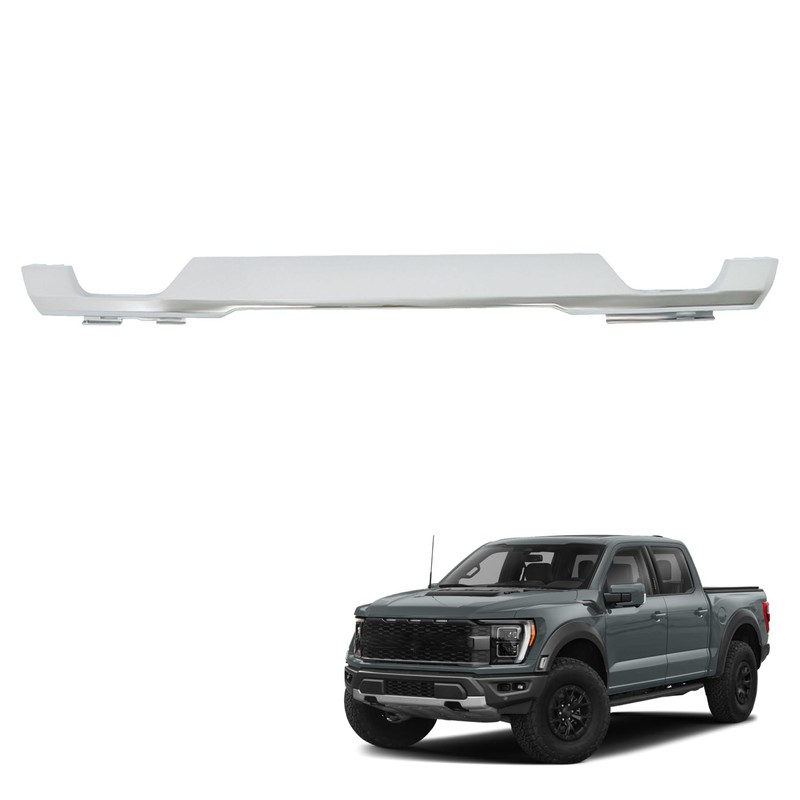 munirater Front Bumper Skid Plate Lower Valance Molding Trim Chrome