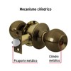 Hermex Basic BAL-LA-RP, Cerradura de pomo tipo esfera para recámara,